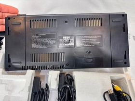 Sega Master System Console Bundle w/ Box, Inserts, & Hang-On/Safari Hunt Cart!