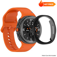 Silicone Band Strap PC Case Screen Protector for Samsung Galaxy Watch 8 40mm44mm