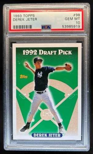 1993 Topps Derek Jeter Rookie RC #98 Yankees PSA 10
