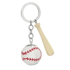 Baseball Keychain Sport Keychains Bag Charm for Men, Women Sports Fans, U...