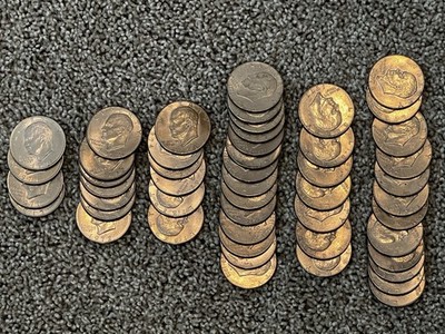 1971 to 1978 Eisenhower IKE Dollars BULK Lot of 50 Coins Mix Dates and Mints #1