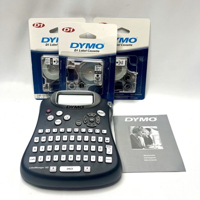 DYMO LabelManager 150 *TESTED* 3 D1 Lable Cassette - Label Printer Manager