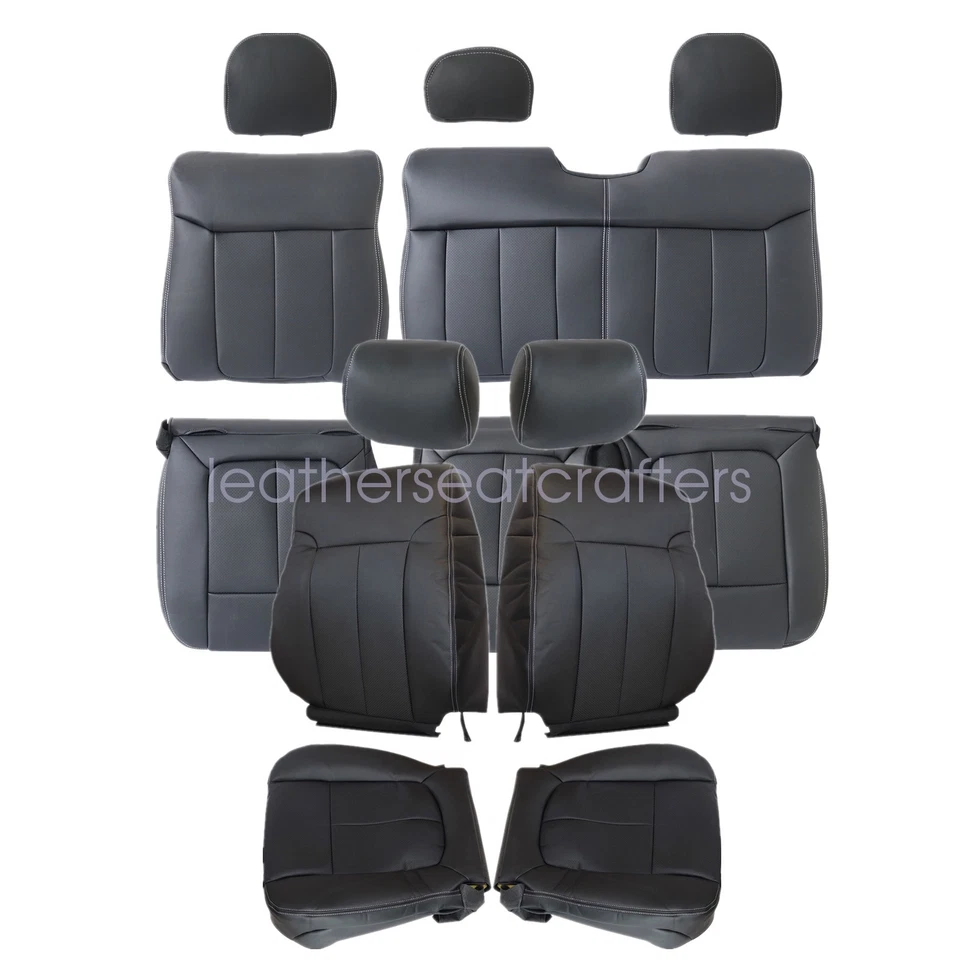 For 2009-14 Ford F150 Lariat FX4 FX2 Front & Rear Replacement SEAT COVER Black Foto 2 de 4