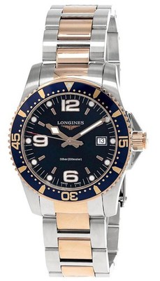 Longines HydroConquest 41mm Blue Dial Two-Tone Men's Watch L3.740.3.98.7