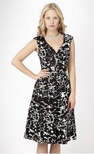 Jenny Packham Debenhams Dress Occasion Size 16 Uk Cap Sleeve Box Pleat Pockets 