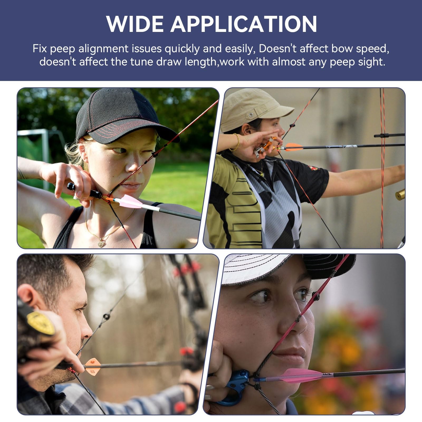 Archery Peep Tuner Replacement for Bowmar Archery Peep Sight Aligner - Fix Pe...