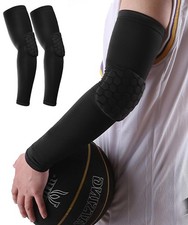 Elbow Compression Sleeve Padded Elbow Sleeve Volleyball Elbow Pads, Anti-coll...
