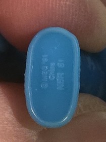 NES MONSTER IN MY POCKET #81 BLEMMYAE BLUE 1.5" FIGURE VERY RARE