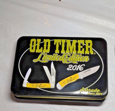 Old Timer Limited Edition Gift Set Collector's Tin 2 Knife Set