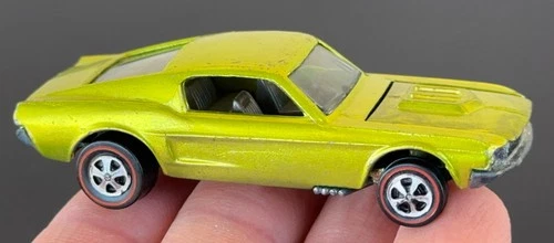 Vintage Hot Wheels Redline 1968 BLAZING Antifreeze Custom Mustang US - GORGEOUS!