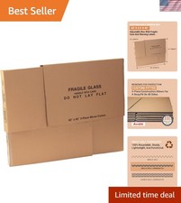 Large Mirror Box 40"L x 3.5"W x 60"H - Heavy Duty Cardboard for Safe Shipping