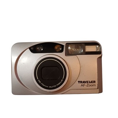 Traveler AF-Zoom Analogkamera analoge Kompaktkamera Point&Shoot 35mm silber