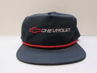 Vintage Black Chevrolet Red Rope Adjustable Snapback Hat | eBay