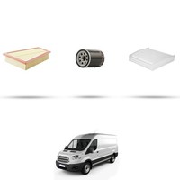 Hoffcar Set Service - 3 Filter Kompatibel Mit Ford Transit 2014 1.0 Ecoboost