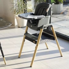 Image of Tutti Bambini Nova Evolutionary Highchair Grey Adjustable Baby Feeding Seat New