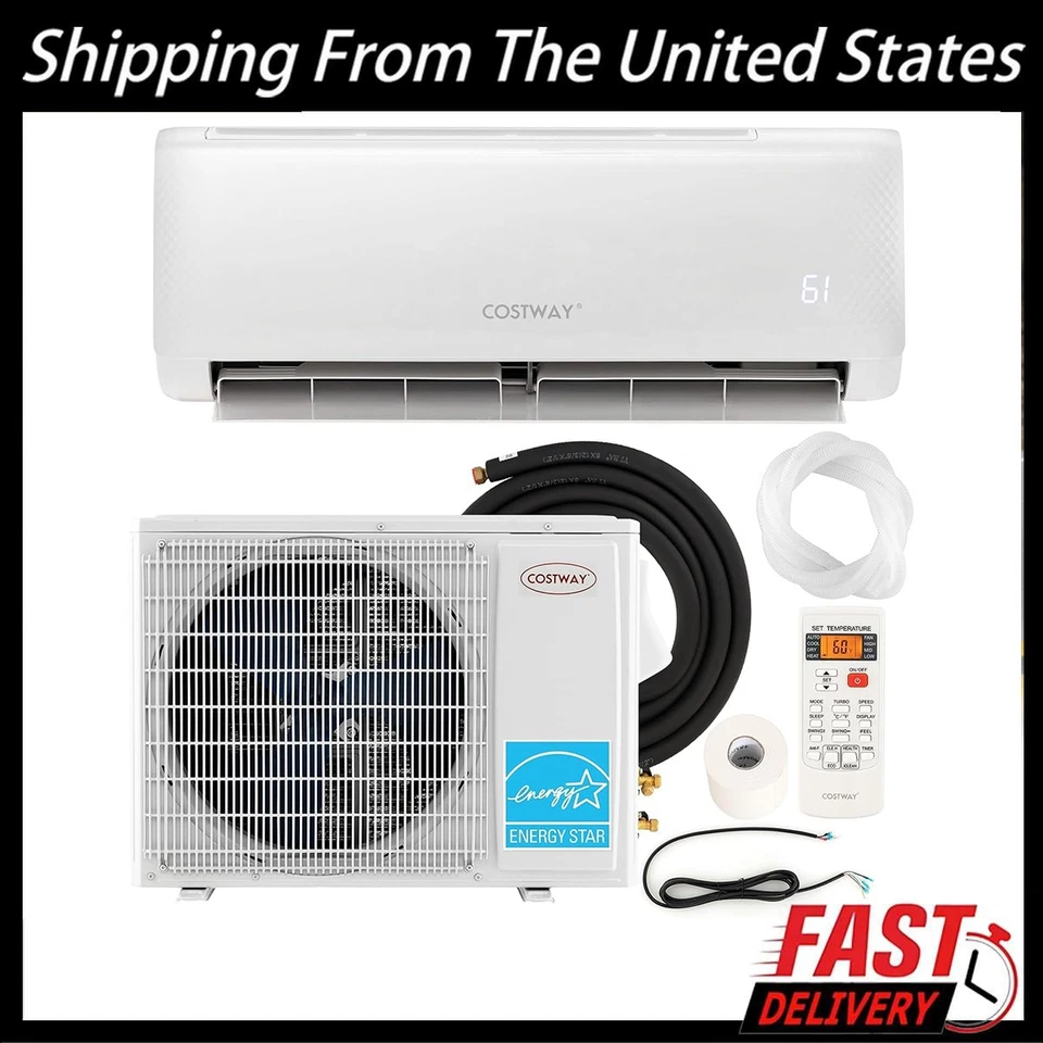ACEKOOL 12000 BTU Ductless Mini Split Air Conditioner 21 SEER2 AC with Heat Pump 230V US