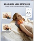 Heated Neck Massager w/ Red Light Therapy, Remote Control, 2 Heads, Black — photo 2