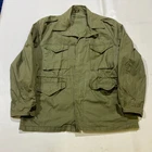 Vintage US Army M43 Field Jacket WW2 Era Style OD Green Military Coat Size Large