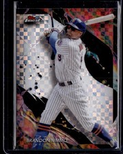 BRANDON NIMMO 2024 TOPPS FINEST UNCOMMON CHECKERBOARD NEW YORK METS #184