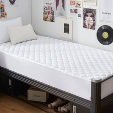 Twin XL Waterproof Mattress Pad, 100 Waterproof Quilted Fitted Mattress Protect