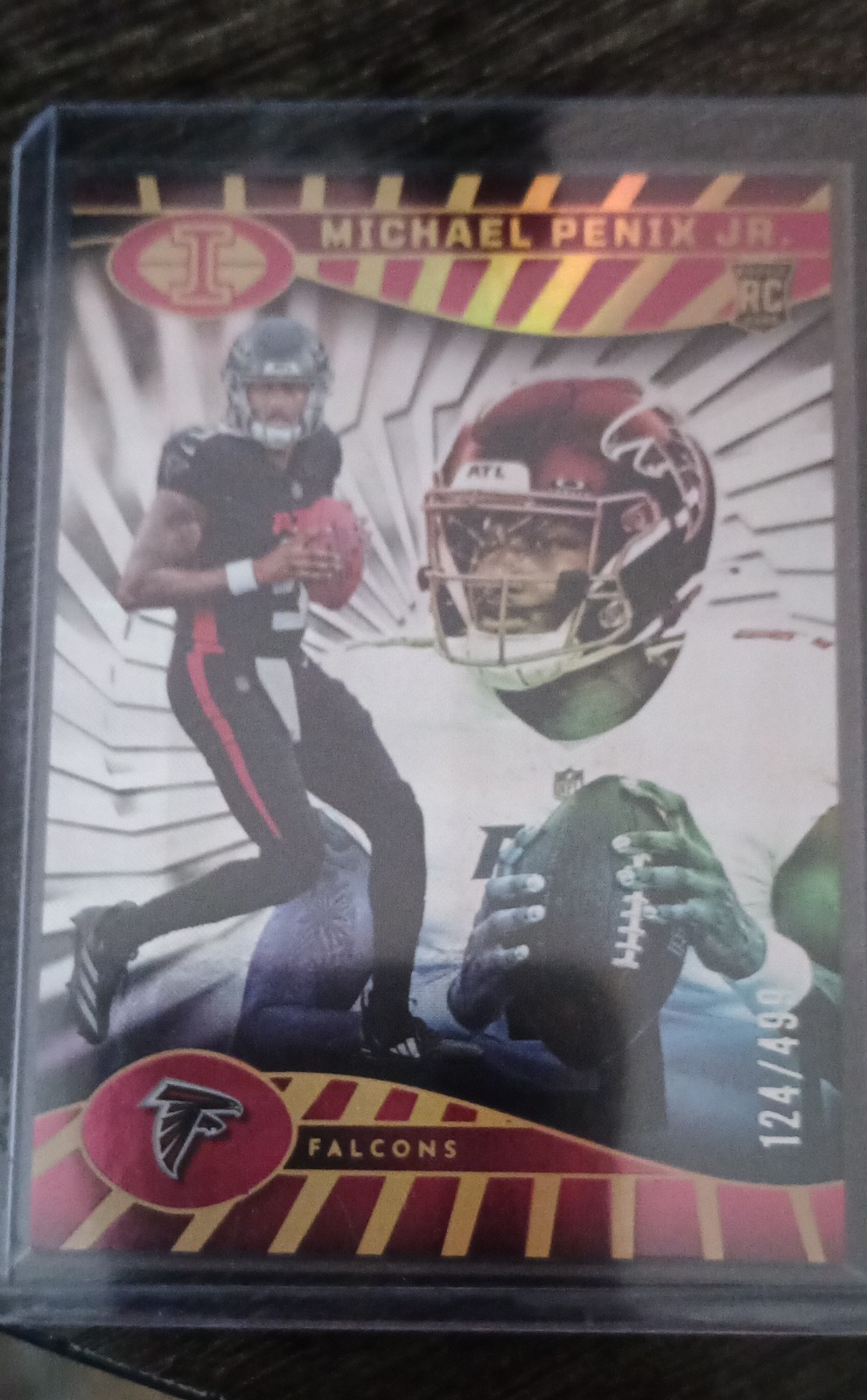 2024 Panini Illusions - Michael Penix Jr. #4 Trophy Collection Mirrored /499 (RC