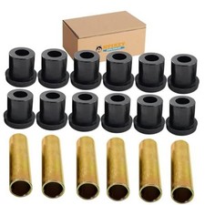 Huskey EZGO TXT Golf Cart Rear Leaf Spring Bushing Kit with 6X Sleeves and 12X