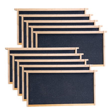 Deep Brood Beehive Frames with Wax Foundation, 10 Pack Honey Bee Frames with 100