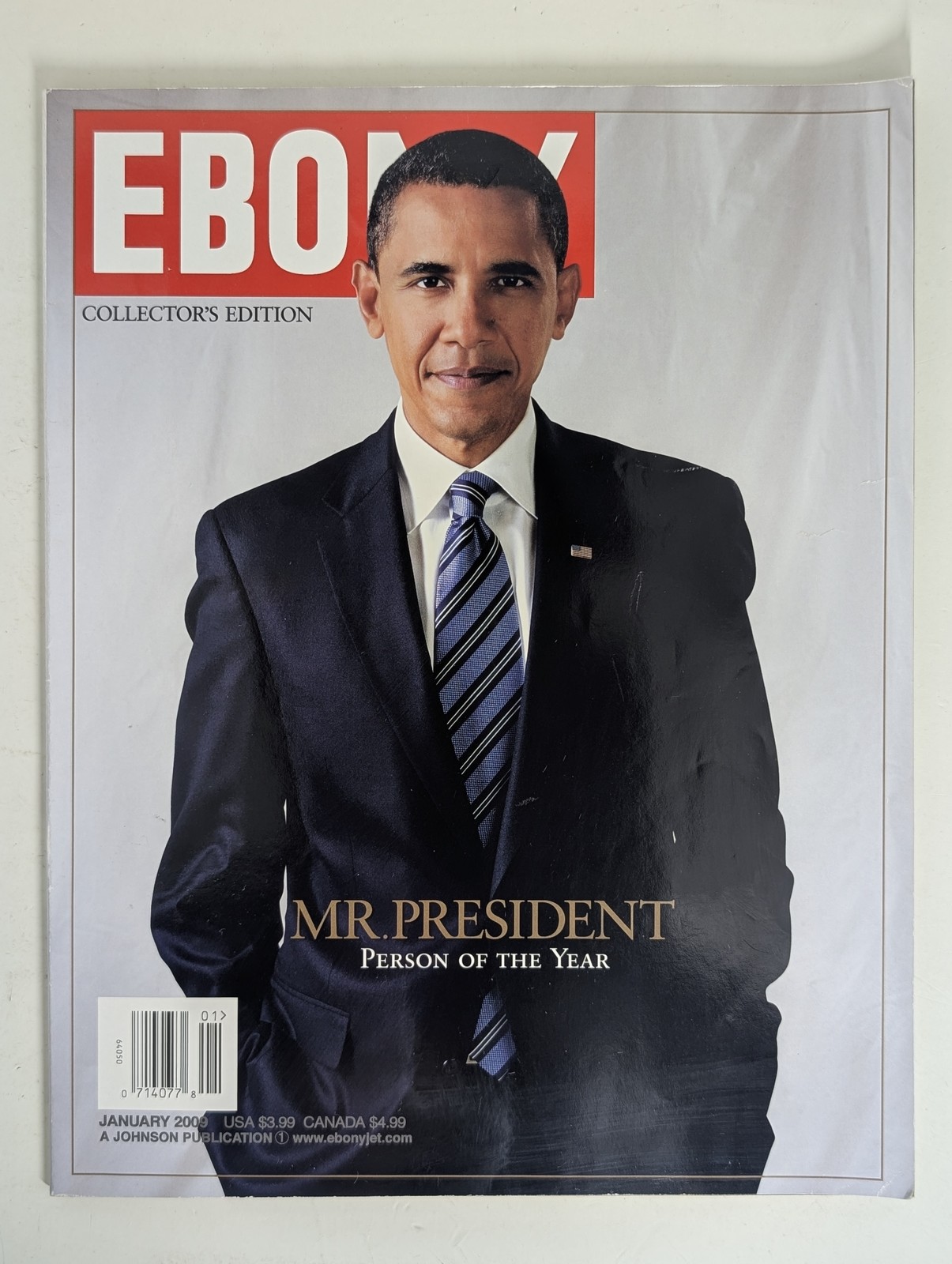 EBONY Magazine January 2009 Barack Obama Mr. President Person of the Year