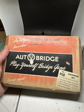 Vintage Auto Bridge Play-Yourself Bridge Game PGB Beginners Set In Box w/Manual