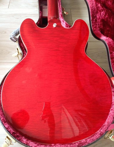 Tokai ES-201F See-through Red W/Hard case Electric Guitar Used From Japan - Picture 7 of 10