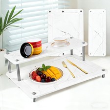Large 24"x16" Double-layer Stone Dish Drying Mat/Rack for Kitchen Counter