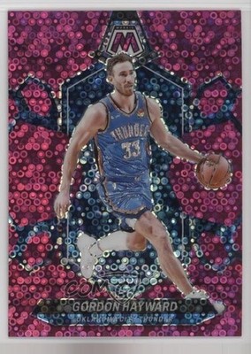 2023-24 Panini Mosaic Fast Break Pink Mosaic Prizm 4/20 Gordon Hayward #13 1a1r