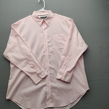 Ralph Lauren Men's Button Up Shirt Classic Fit Not Iron Long Sleeve Pink XL