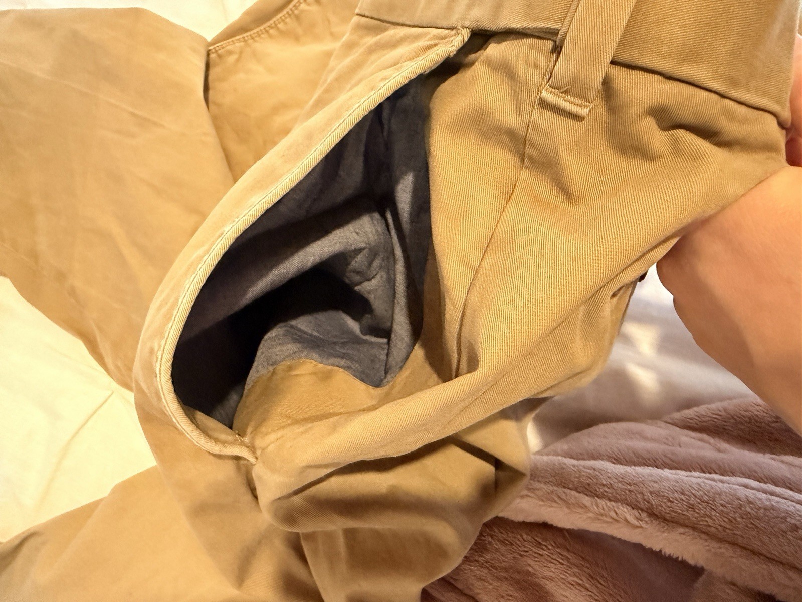 Men’s Marks & Spencer’s Blue Harbour Tobacco Chino Trousers W38 L31 USED image 7