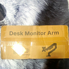 Bestqi Single Monitor Desk Mount Arm Black Tilt/Rotate VESA 75x75 100x100