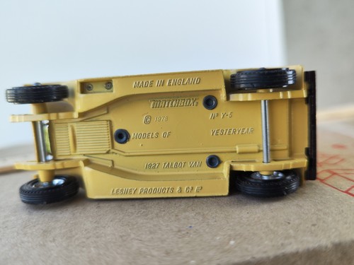 Vintage Retro Car Lesney Yesteryear Y5 1927 Talbot Van MATCHBOX, England, Boxed - Bild 15 von 16