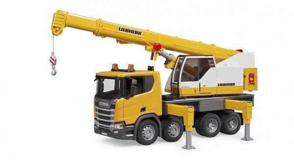 Camion-grue Liebherr Scania Super 560R Bruder 1/16 grand véhicule chantier enfant