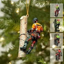 Custom Arborist Ornament – Funny Tree Trimmer Acrylic Christmas Decor