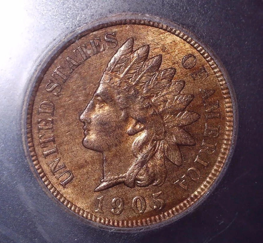 MS 65 Graded 1905 Year Indian Head Small Cents (1859-1909) for