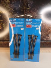 2 Peco SL-E97 Small Radius Y Turnout Points M...