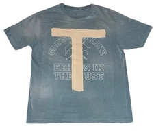 Travis Scott T Tape Tee L Blue Coachella 2025 Exclusive Echoes In The Dust NEW
