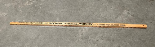 Vintage Jack Daniels Yardstick Wooden Whiskey Advertising Ruler 36" Bar Decor