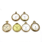Antique Elgins 7j 12s 44 to 47mm Open Face Pocket Watches Lot of 6 #WB4231-4