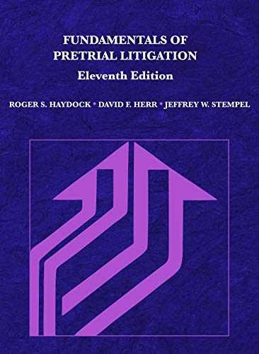Fundamentals of Pretrial - Paperback, by Haydock Roger; Herr - Very Good