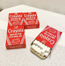 VINTAGE No. 320 Crayola White Chalk 48 Sticks
