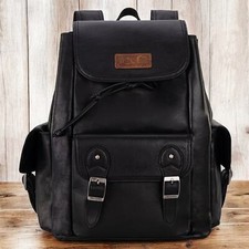 Wrangler 100% Genuine Leather Backpack - Black