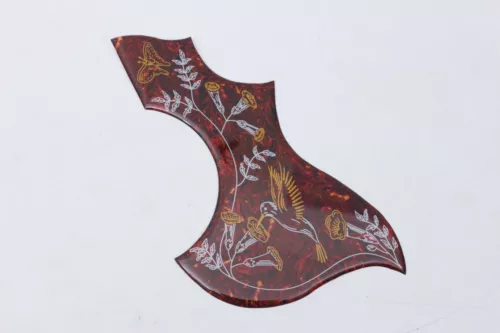 Hummingbird Abalone Pickguard for Gibson Acoustic Guitar Adhesive back Tortoise! - Picture 2 of 2