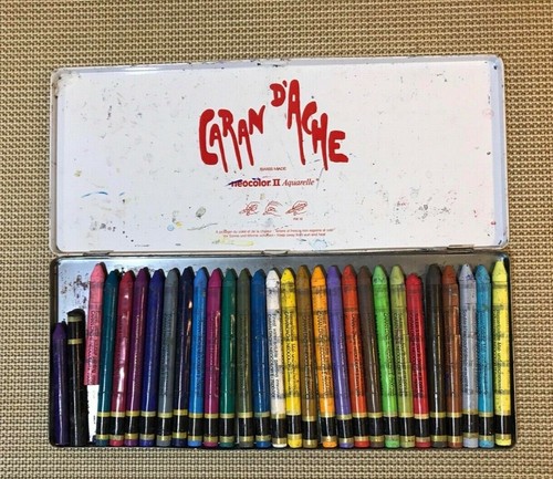 Vintage seltenes Caran d'Ache Neocolor II Aquarell Swiss Made - beschädigt unvollständig - Bild 17 von 21