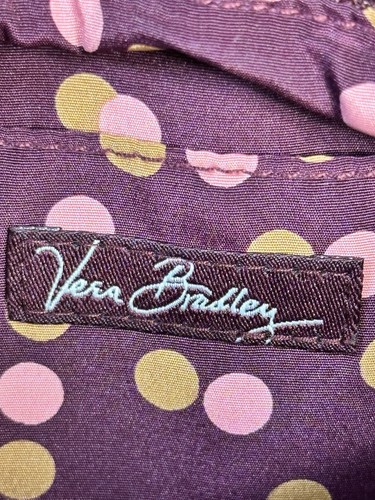 Vera Bradley Tweed Purse Suede Trim Shoulder Bag Retired Cottagecore Retro - Imagen 9 de 11