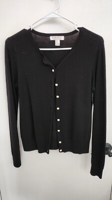 Forever 21 Black Cardigan w/ Accent Buttons, Women, M | eBay